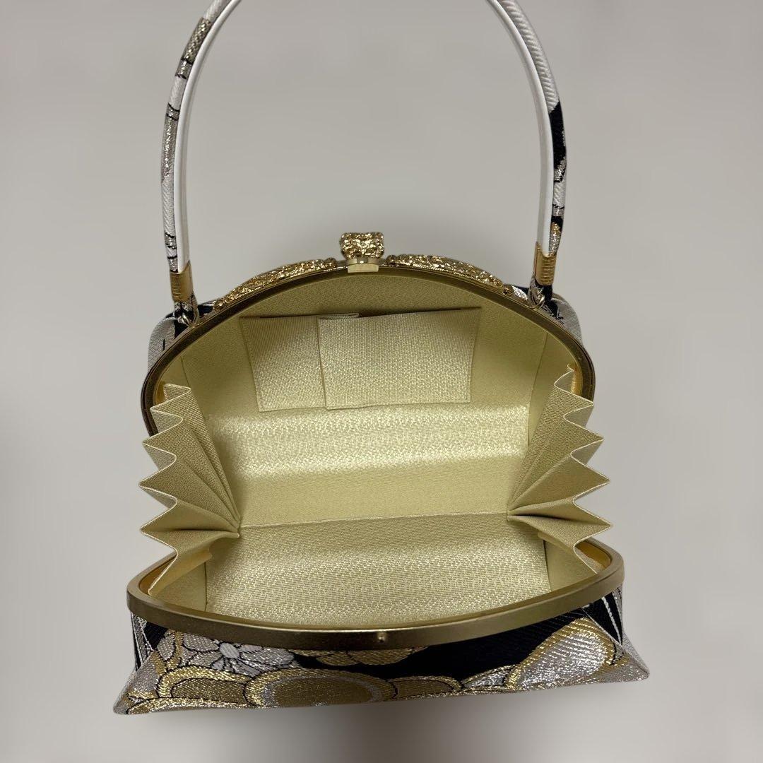 花柄バッグと草履セット　成人式　Lサイズ