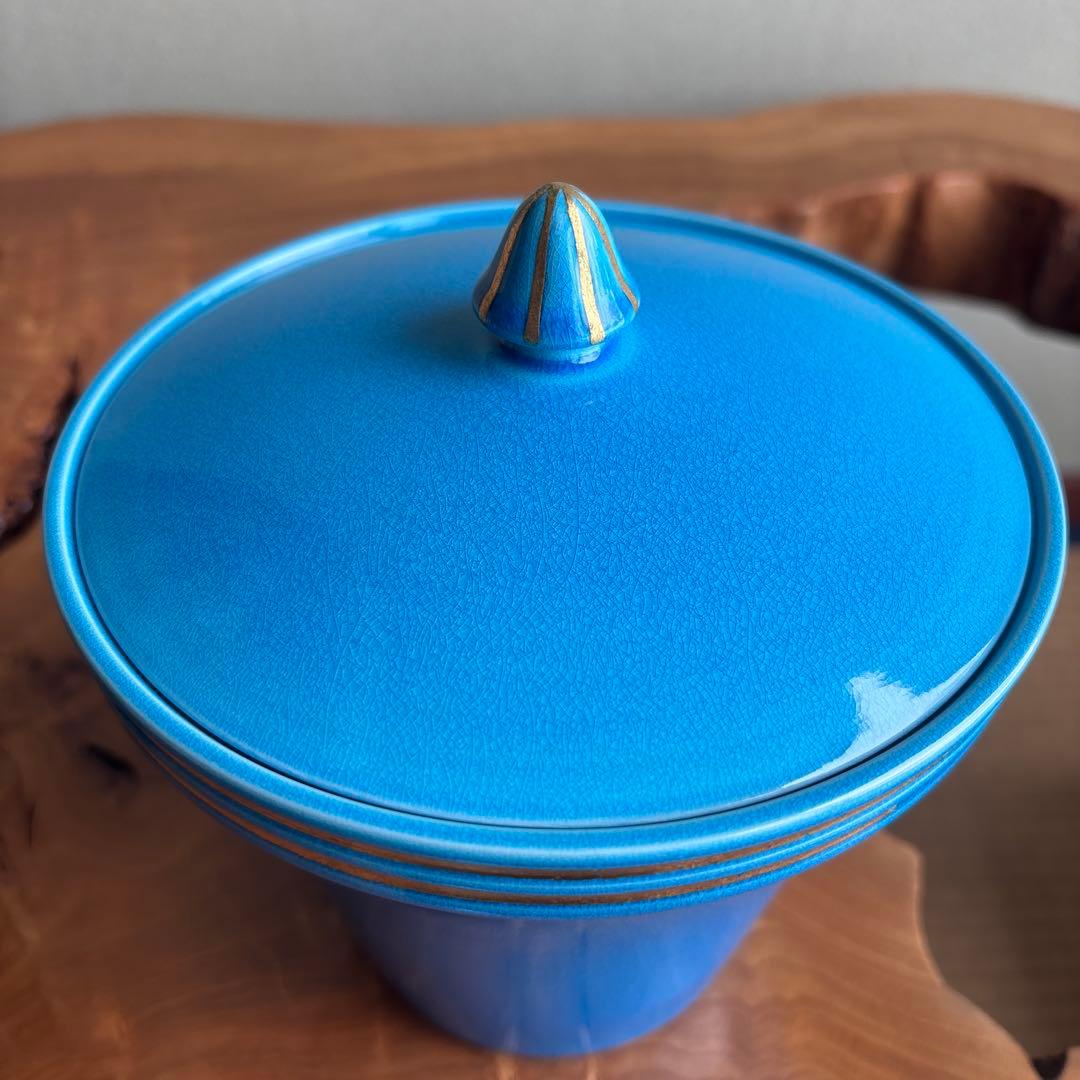 新品】末広水指 浅黄交趾 御室窯 茶道具 共箱 - メルカリ