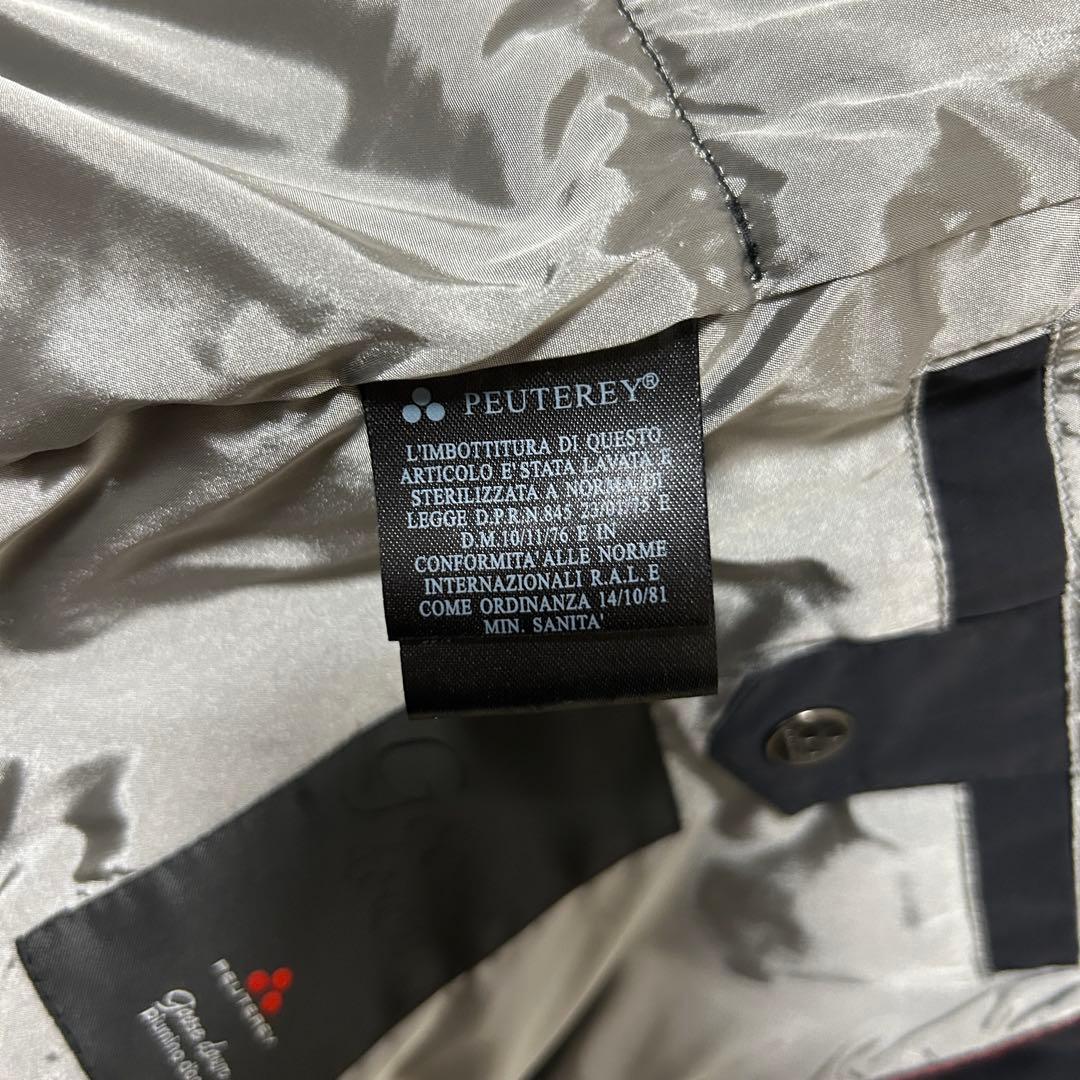 ピューテリー PEUTEREY ブルゾン ジャンパー 中綿 フード ブラック S