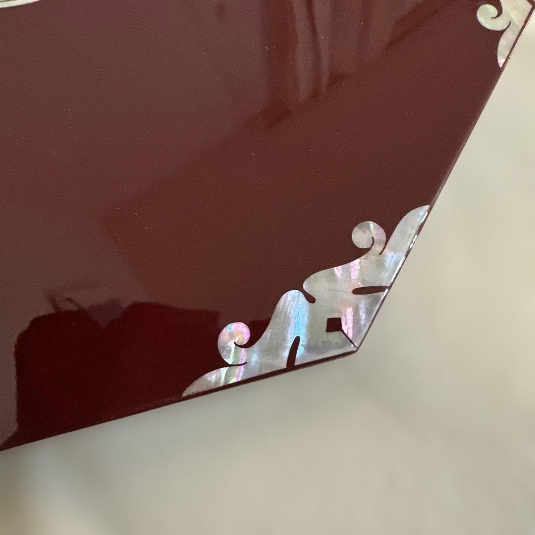 韓国漆器　螺鈿細工　八角菓子器　小物入　宝石箱