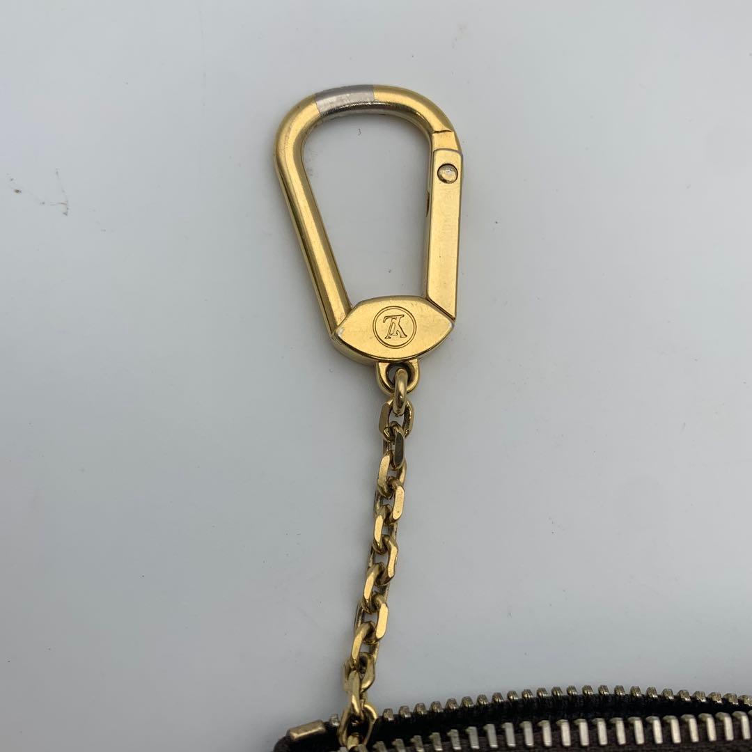 LOUIS VUITTON ダミエ ポシェット クレ キーリング付