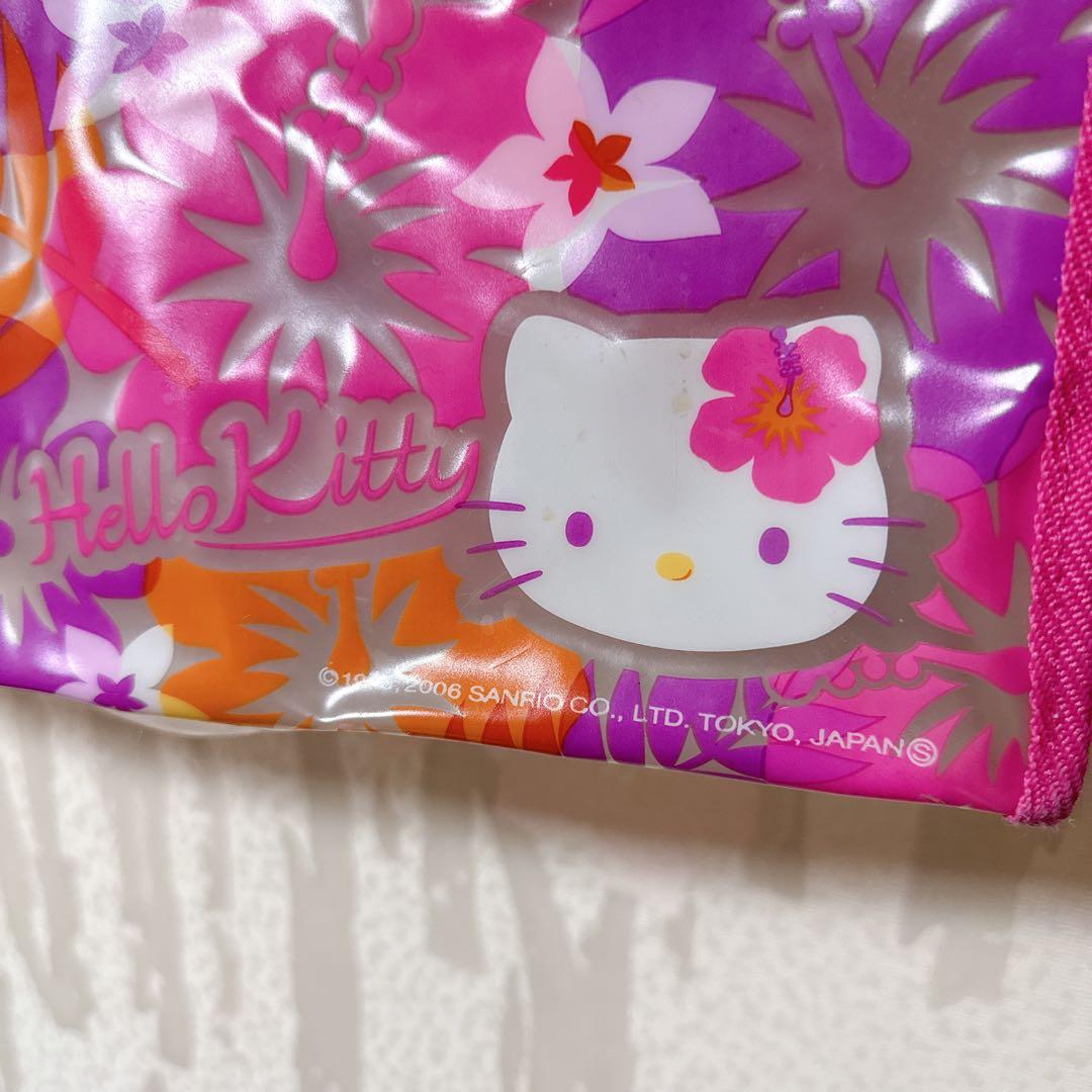 ☆レア☆ハローキティ ビニールバッグ ハイビスカス 平成レトロ ギャル