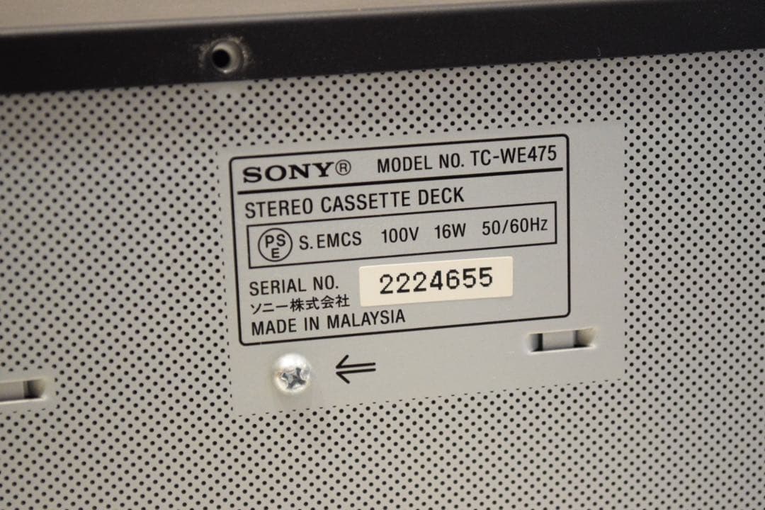《整備品》SONY TC-WE475 ステレオカセットデッキ