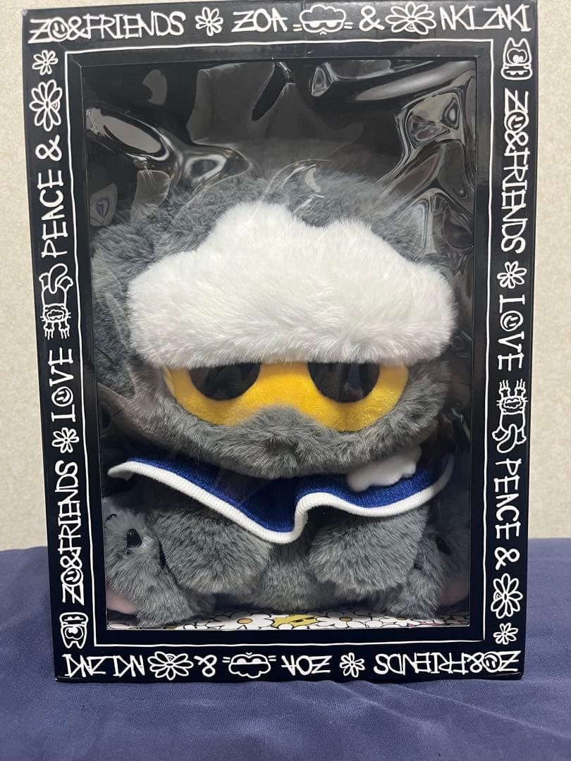 ZO&FRIENDSポップアップ ZOAぬいぐるみ ミディアム キーホルダー付き