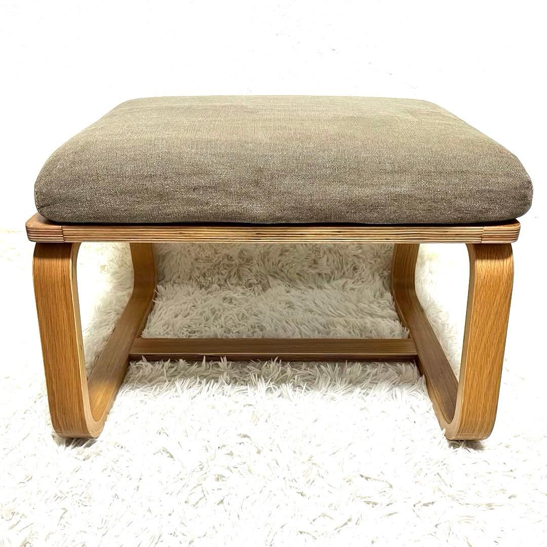 ② 無印良品 リビングでもダイニングでもつかえるベンチ・２・オーク材　オットマン