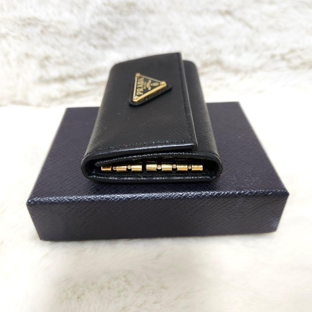 ✨極美品 付属品完備✨プラダ キーケース 6連 サフィアーノ 三角ロゴ