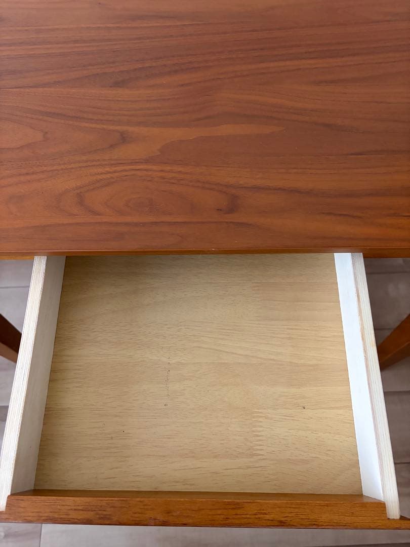 グレイス　幅90cmスリムデスク　ブラウン