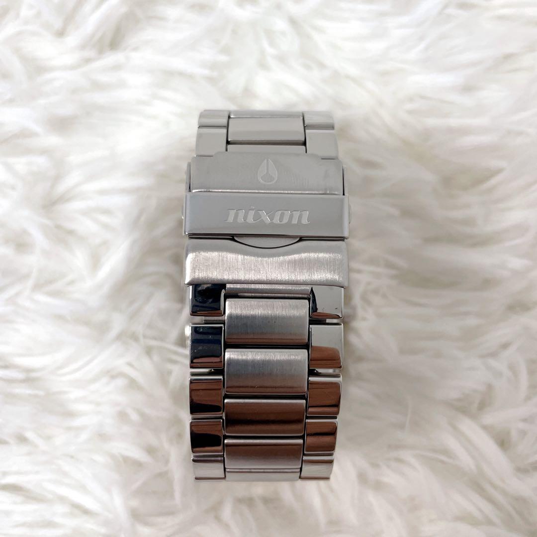 希少✨ 旧ロゴ　動作品 NIXON ニクソン クロノグラフ THE BANKS