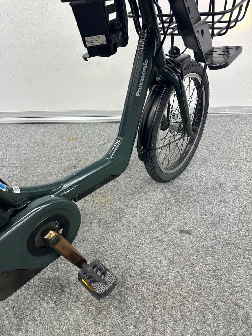 人気な車種　パナソニックギュットアニーズ　3人乗り電動自転車　子供乗せシート付き