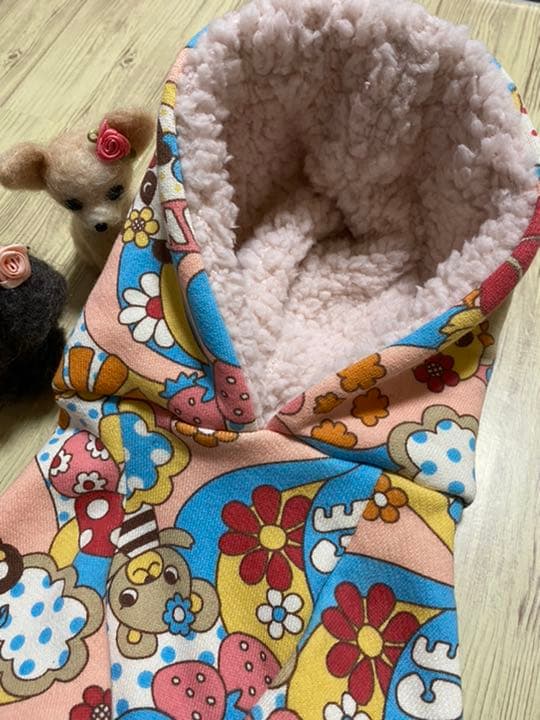 犬服 ラグランフード付き(L) ꒡̈⃝Lily꒡̈⃝ハンドメイド