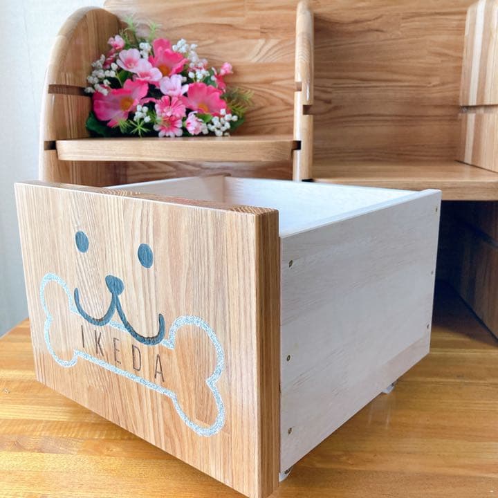 高級食器スタンド 犬用 ペット オーダーメイド 大型犬用 名前彫刻 贈り物