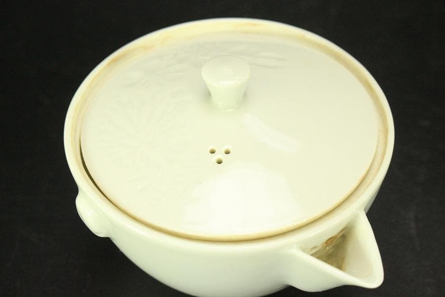 出石焼 煎茶器 宝瓶 湯冷 碗 共箱(メ1537)