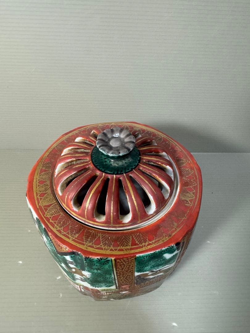 2477 九谷焼 庄三 香炉