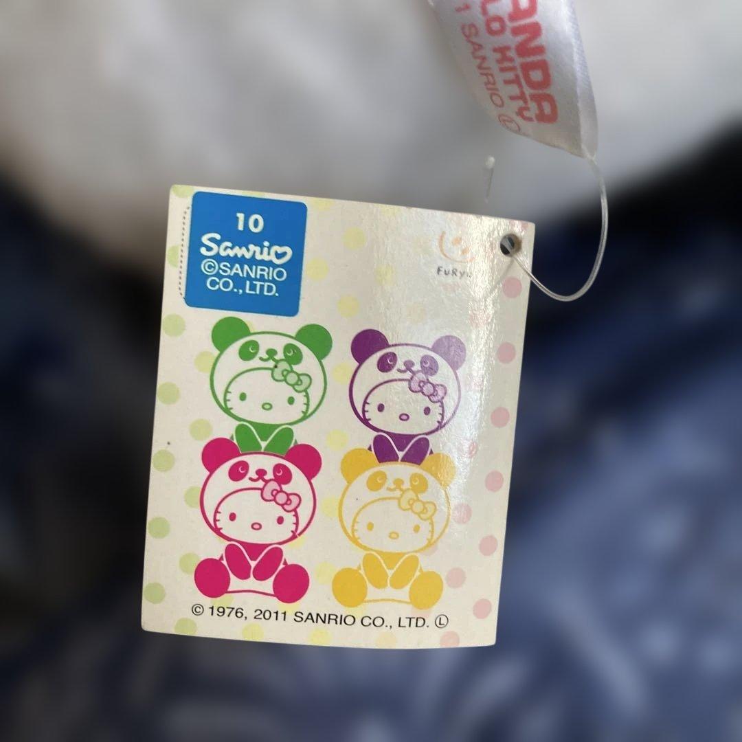 平成レトロ ハローキティ パンダ BIG ぬいぐるみ （2011年製 景品）レア