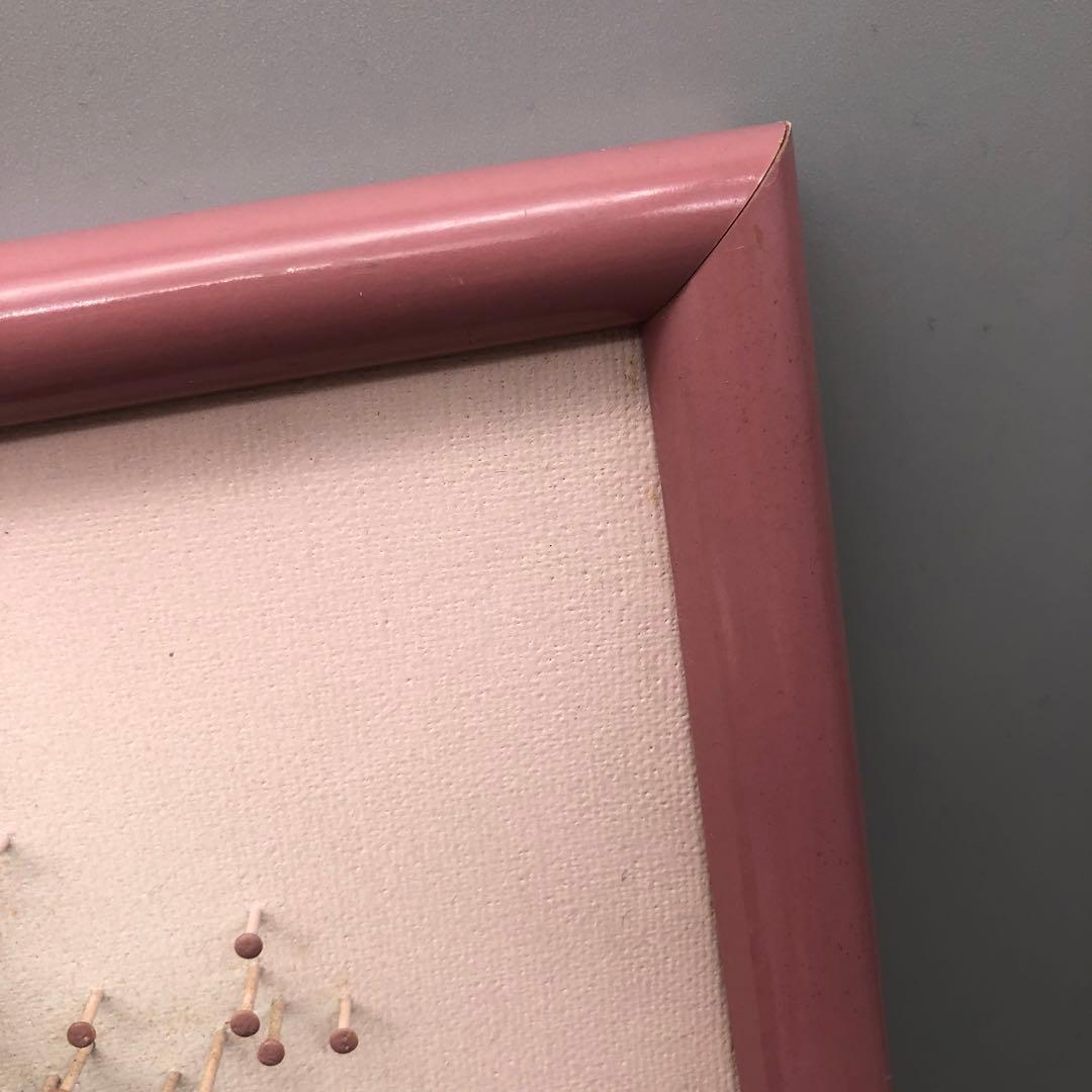 ヨーロッパアンティークお花フラワー釘アートフレーム額縁ビンテージ