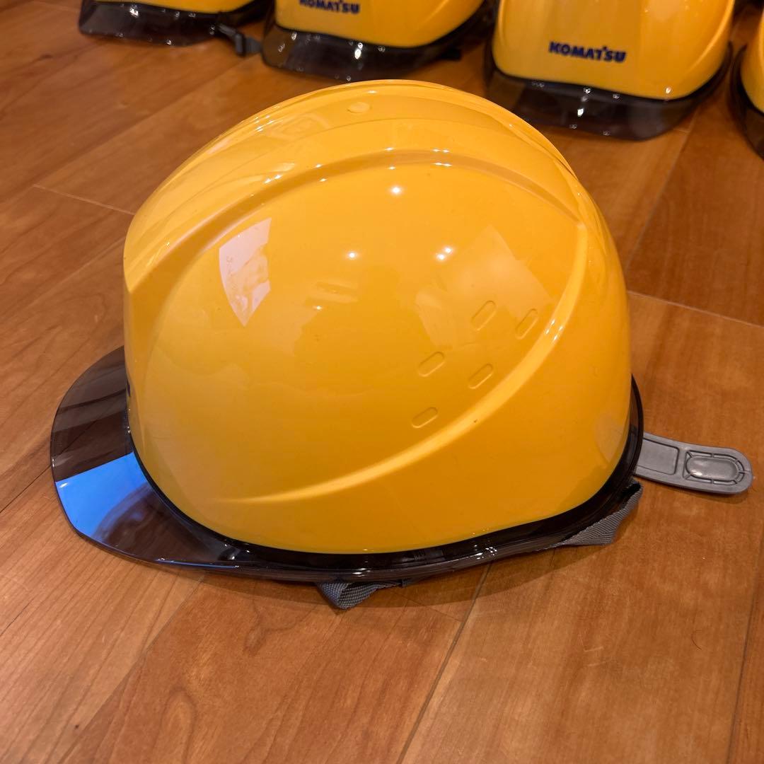 非売品]KOMATSU コマツ ヘルメット 9個セット 防災 企業ロゴ - メルカリ