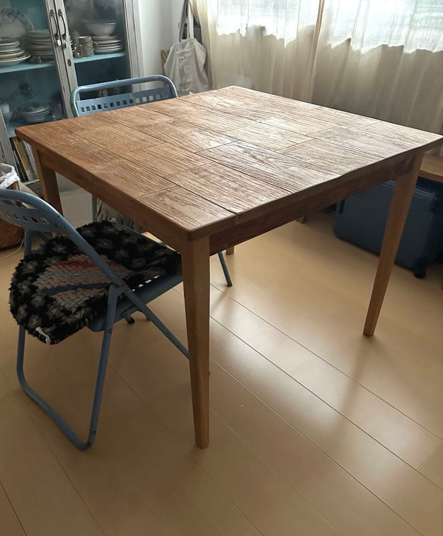 木製 正方形 ダイニングテーブル