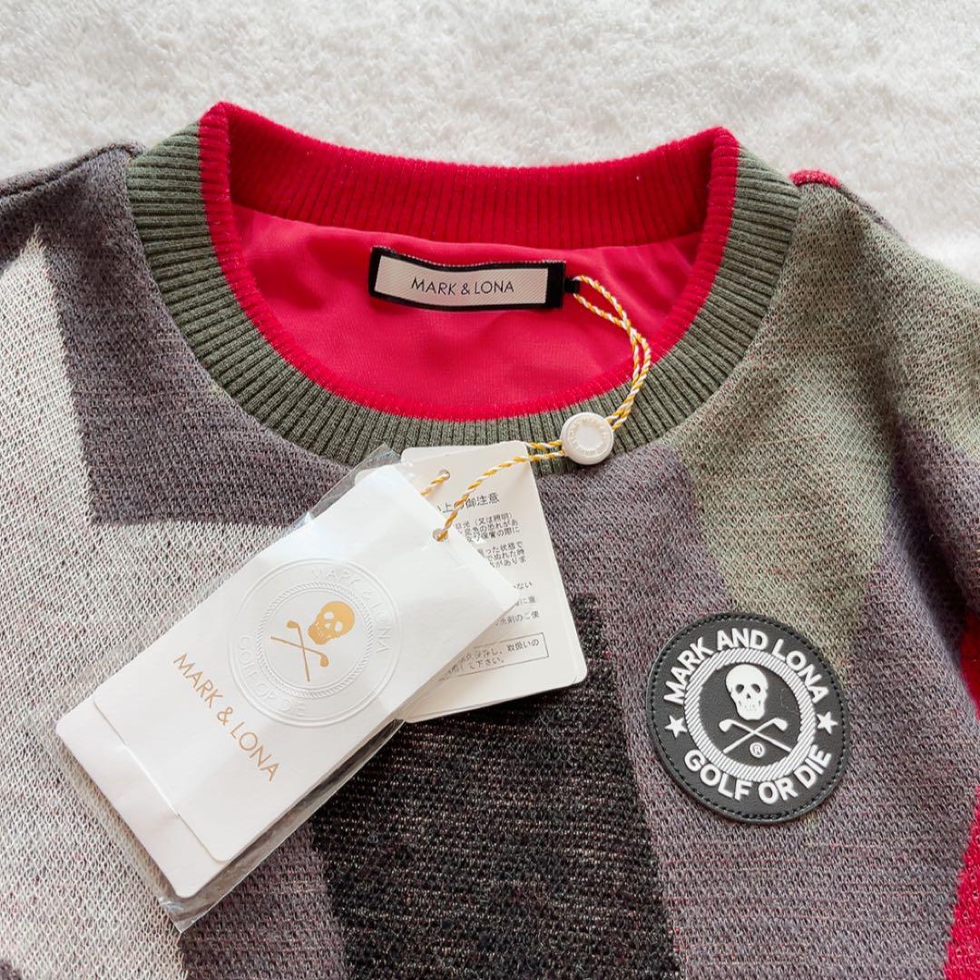 新品　マークアンドロナ　近年　防風　裏地付　セーター　スニード　スター　柄