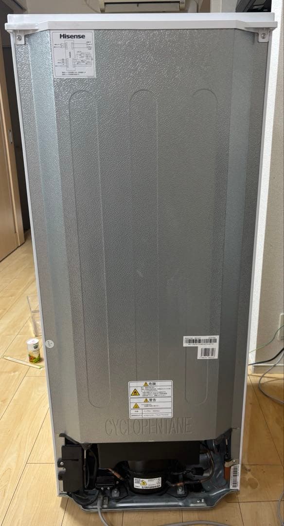 ハイセンス冷蔵庫　一人暮らし　ノンフロン冷凍冷蔵庫　130L
