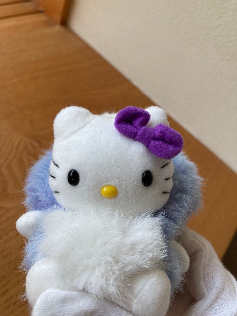 ハローキティ キタキツネ着ぐるみ ぬいぐるみ ラベンダー 北海道限定レア