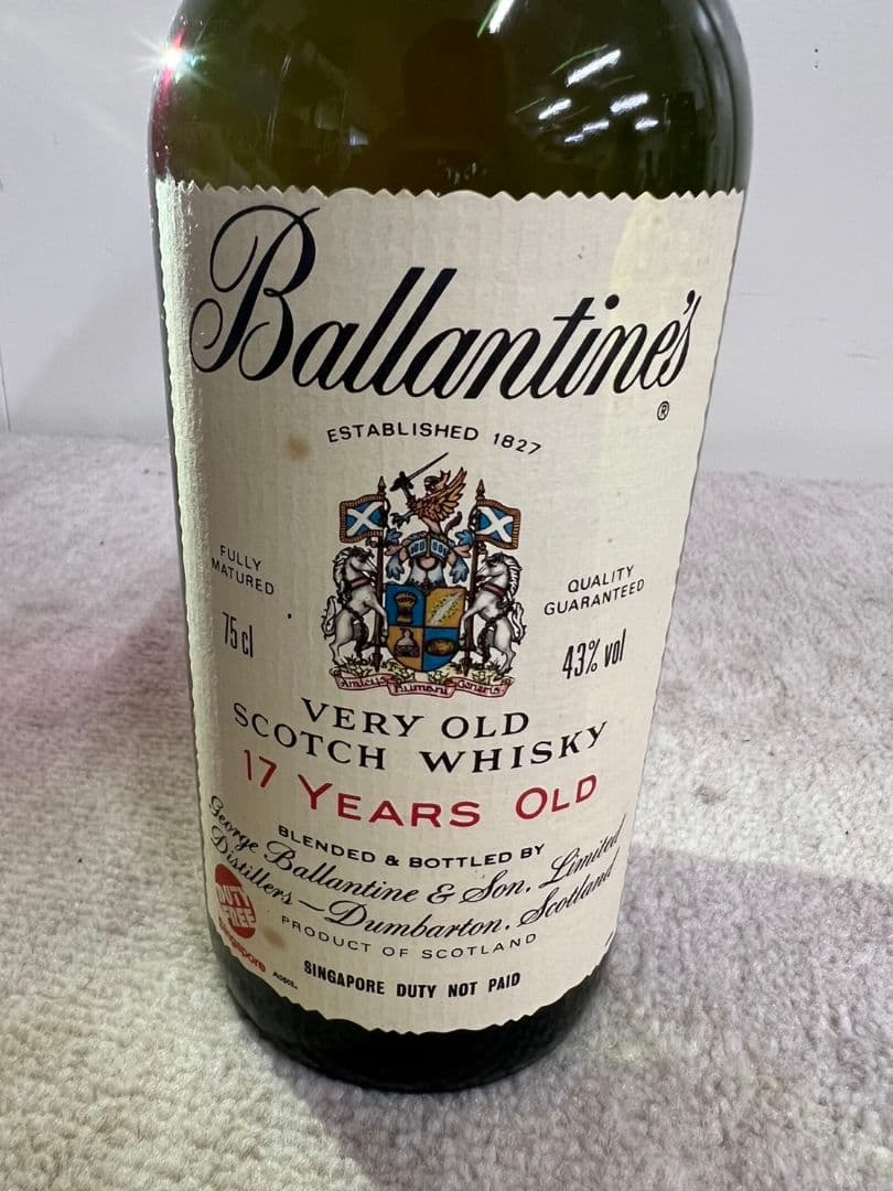 J16☆未開栓 BALLANTINE バランタイン 17年 赤青紋章