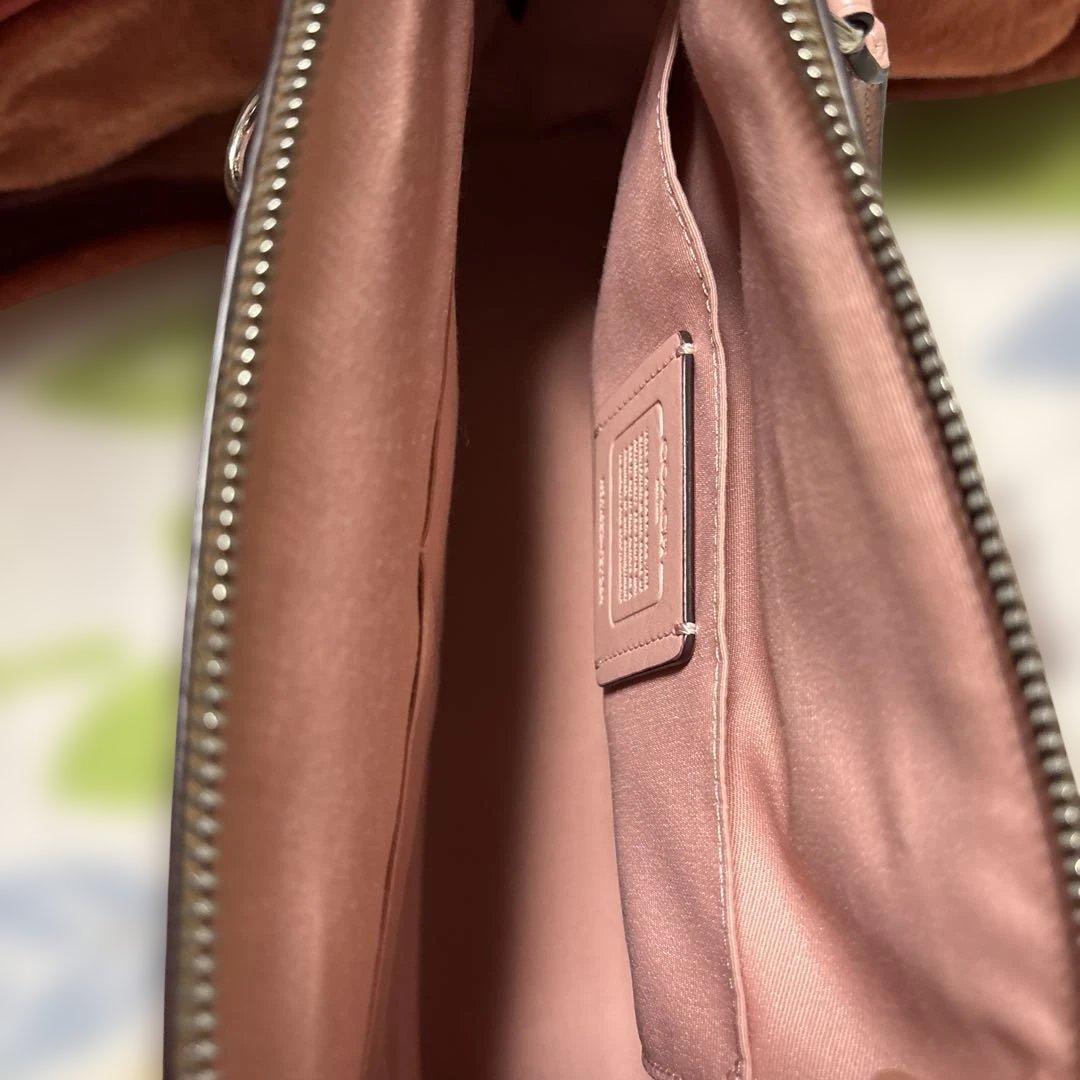 未使用品　COACH ハンドバッグ ブラウン/ピンク