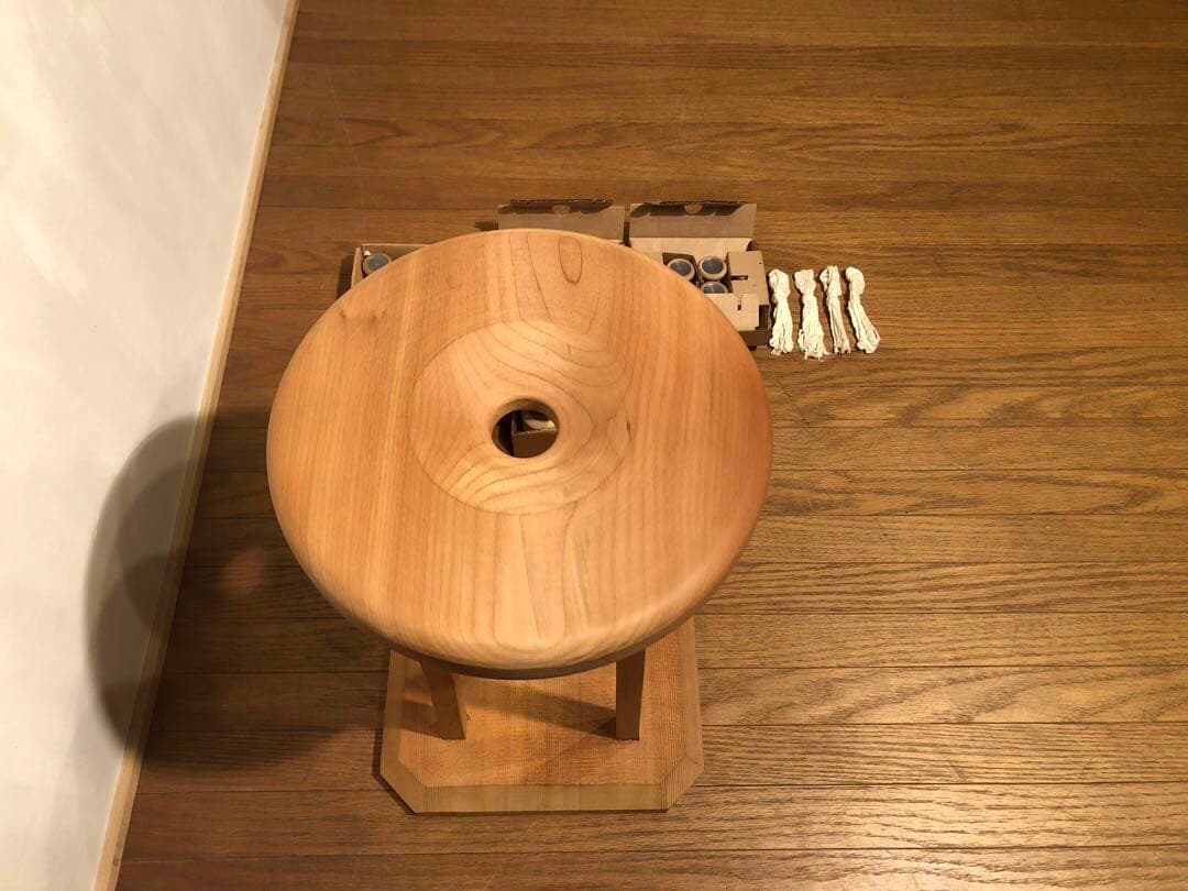 雅流 組紐台 丸台 組台 おもり 糸付き 組紐道具