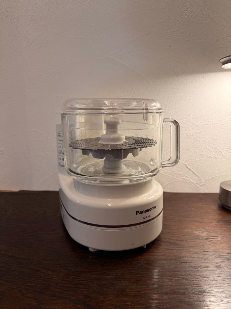 美品】Panasonic フードプロセッサー ホワイト MK-K81 - メルカリ