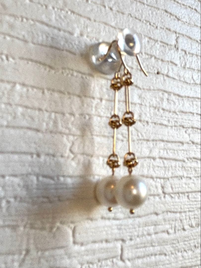 本日限定 K18YGアコヤ真珠ピアス 7mm玉 新品 GSTV