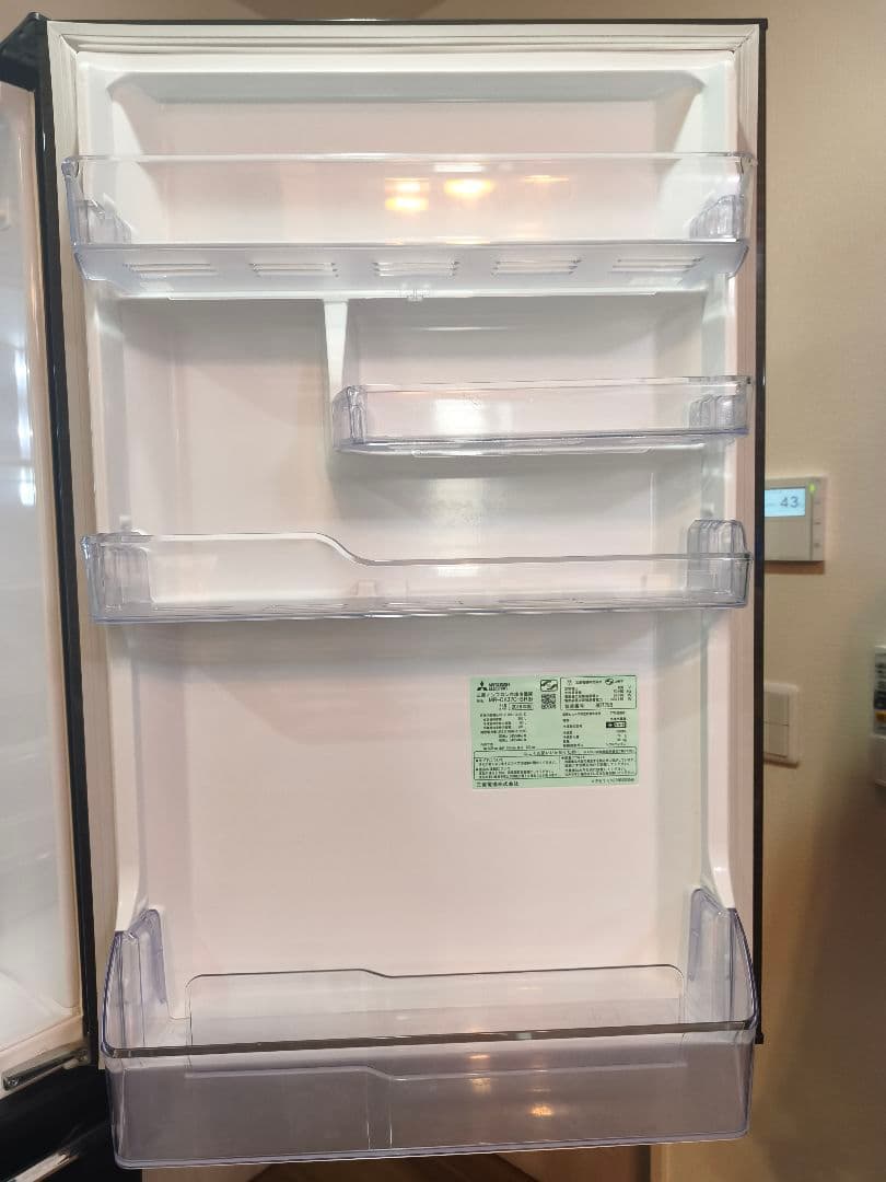 美品【送料込】三菱電機 冷蔵庫 MR-CX37C-BR ブラウン 365L