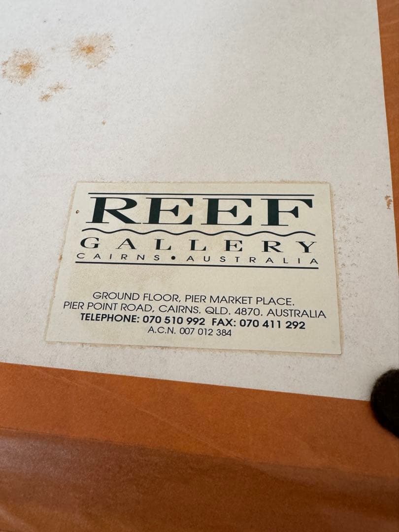 ダレル・フック　原画　オーストラリア　グレートバリアリーフ