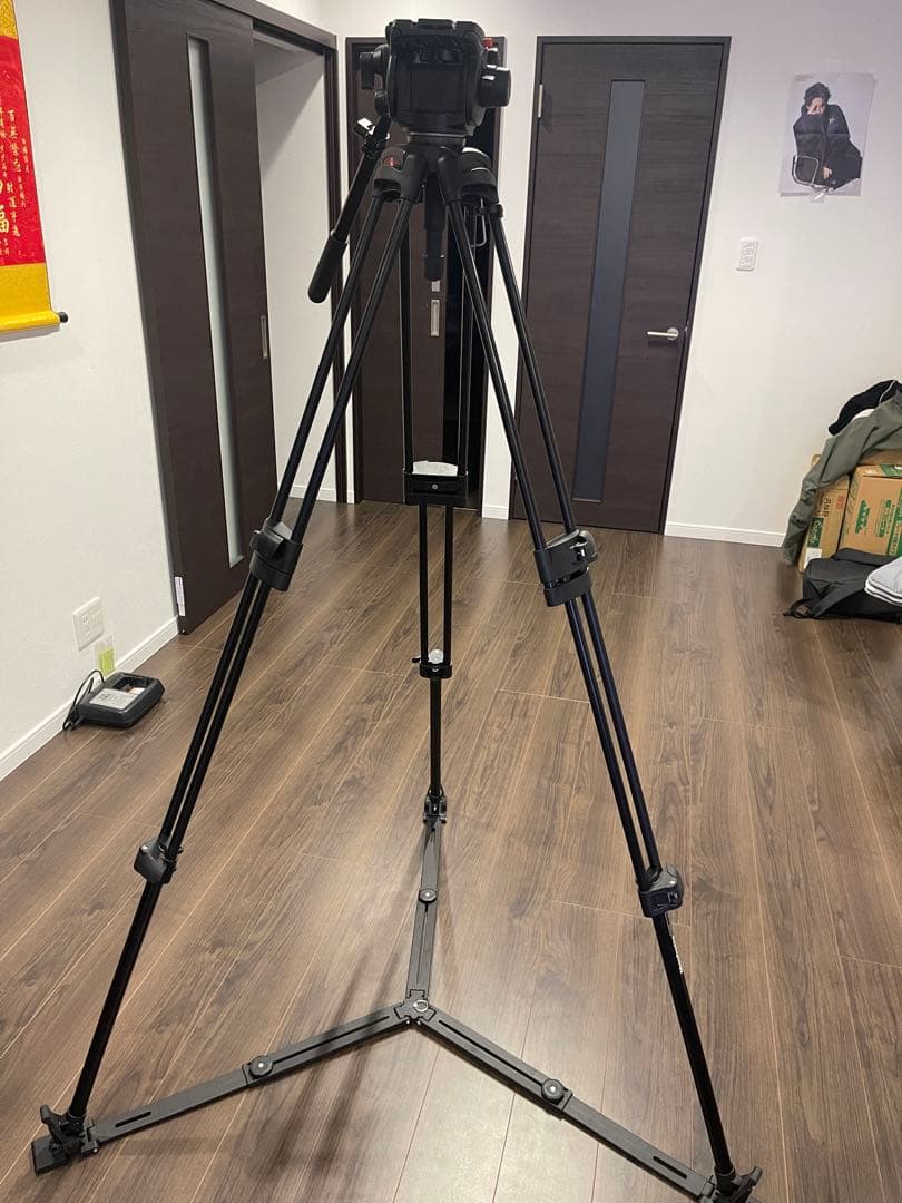 Manfrotto 525MVB 503HDV 雲台付き 三脚　値段交渉可能です