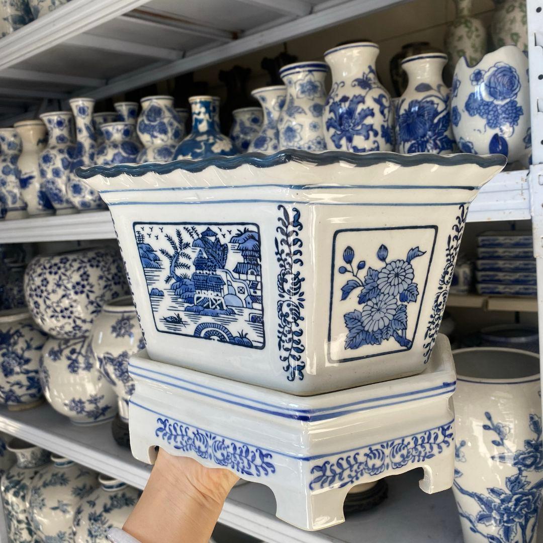 青磁の鉢 盆栽鉢 中国鉢 植木鉢 多肉植物鉢 小品盆栽鉢 山野草