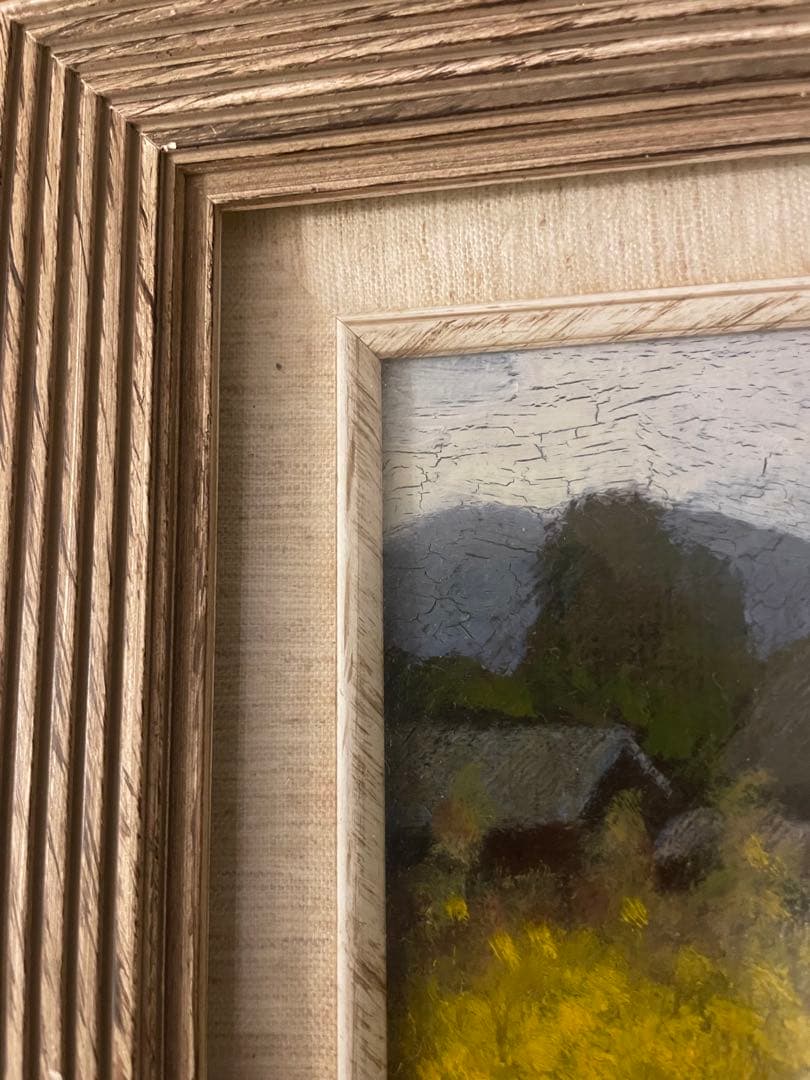 「菜の花」 絵画 油絵 油彩 油彩画 風景 風景画 額装 絵 自然 花 アート