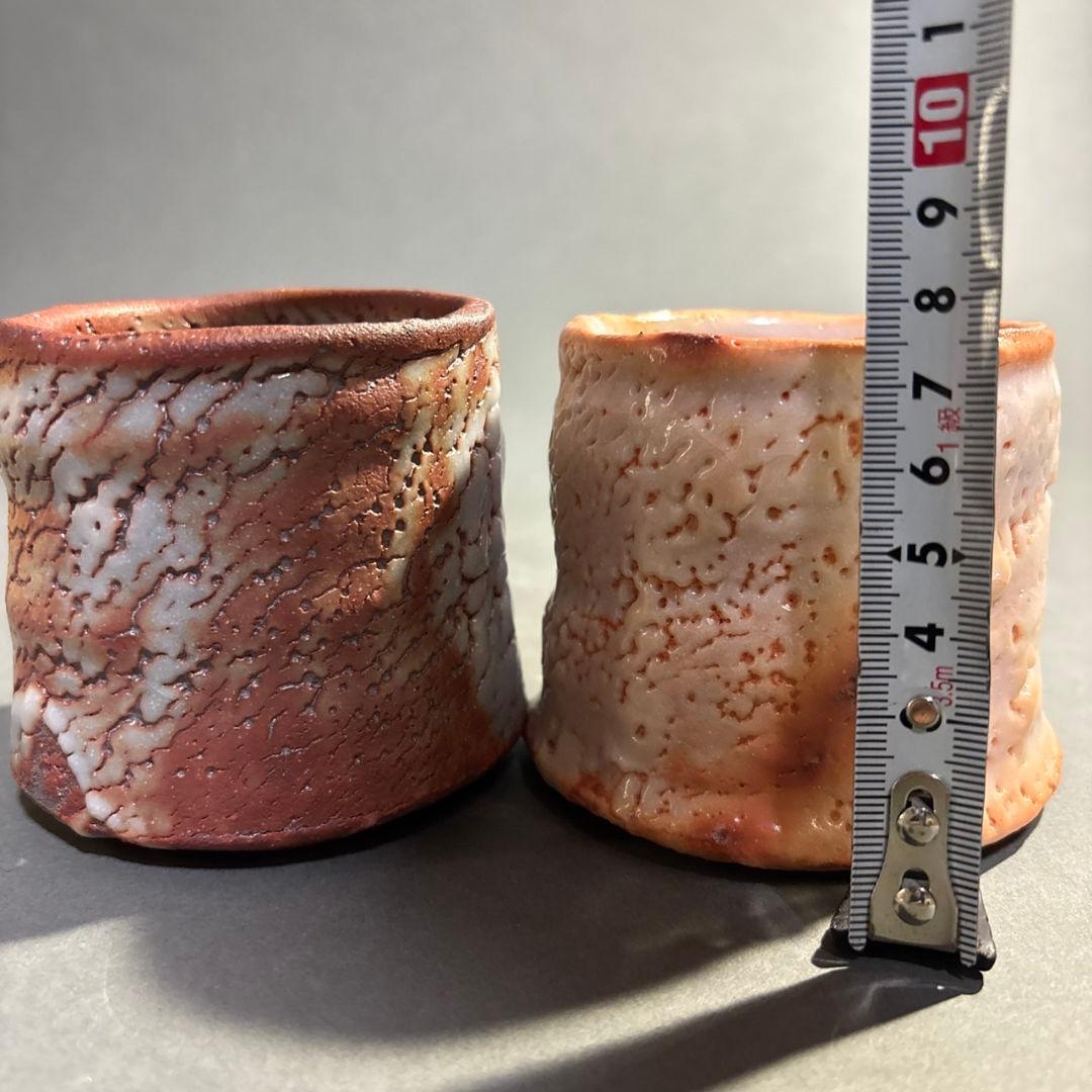 志野焼 湯呑 2客 志野焼 湯呑 2客 美術品・アンティーク・コレクション