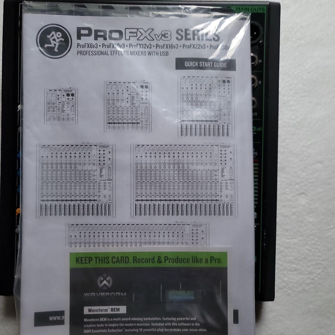 ProFX10v3 10チャンネルミキサー