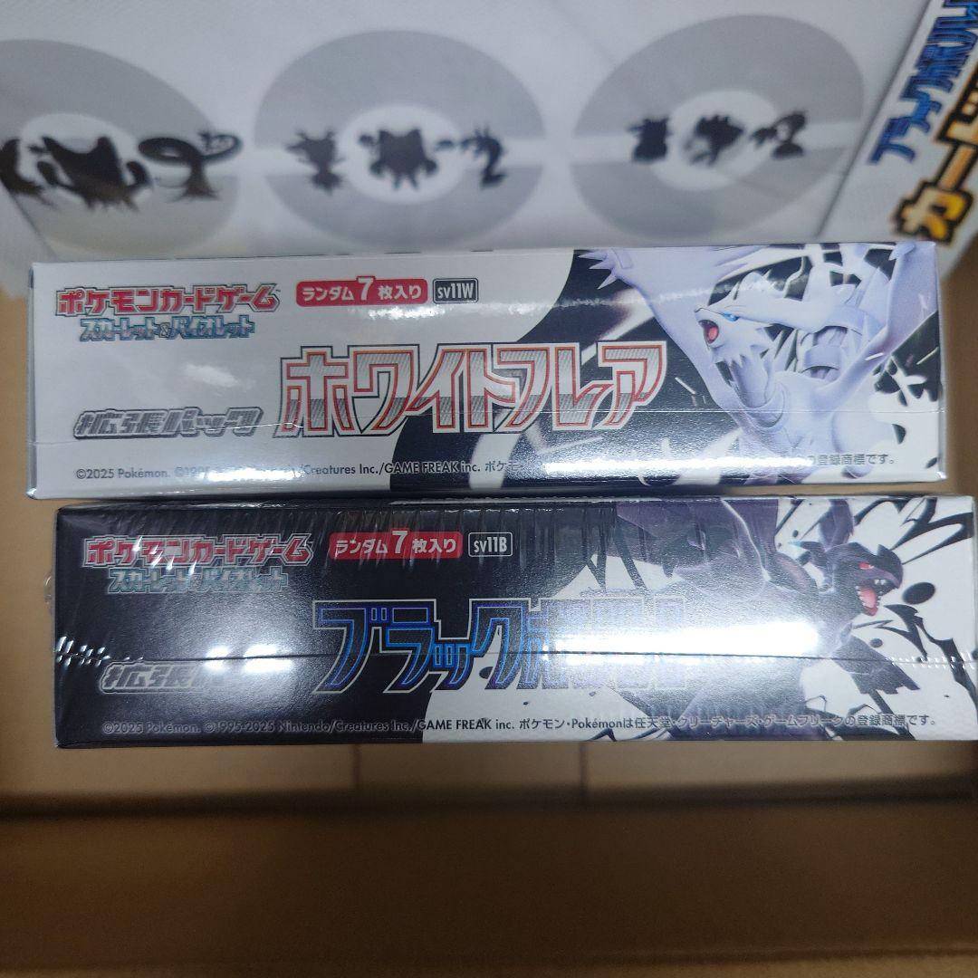 ブラックボルト　ホワイトフレア　BOX シュリンク付き　カードファイルセット