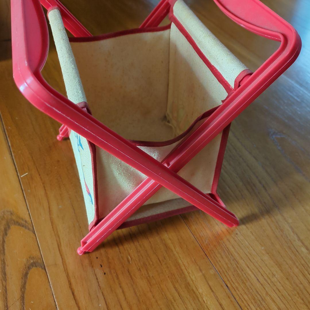 HELLO KITTY 小型キャンバスバスケット 赤