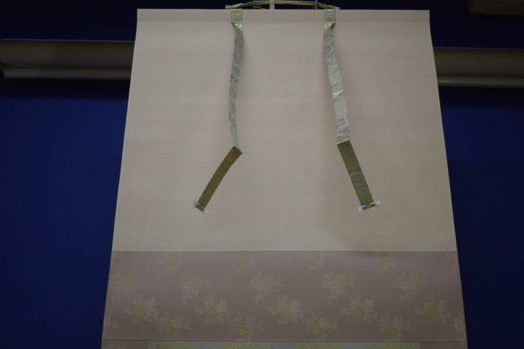 真作/佐藤古岫/竜頭峡/秋色図/秋景山水/小禽図/桐共箱付/布袋屋掛軸HJ-28