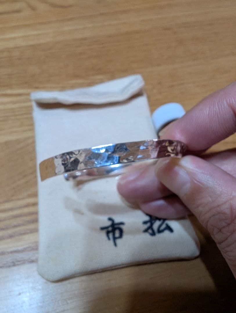 市松　silver スパイラルバングル　Belluria ベルーリア