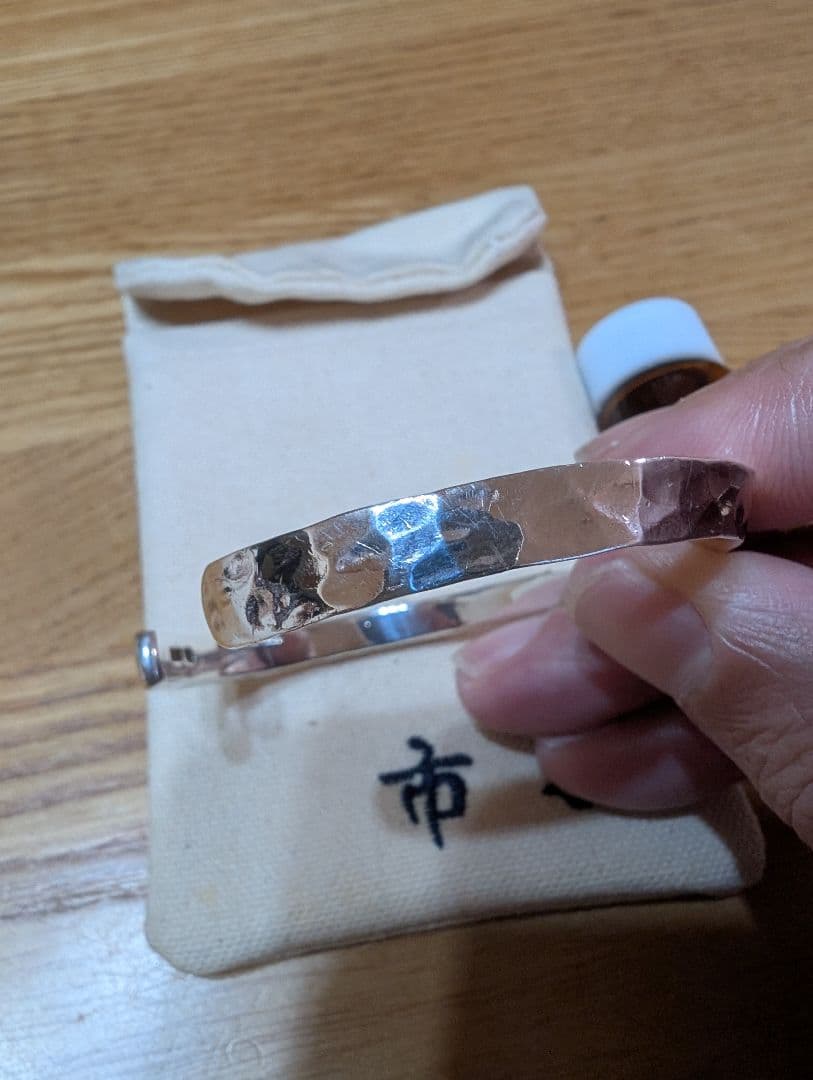 市松　silver スパイラルバングル　Belluria ベルーリア