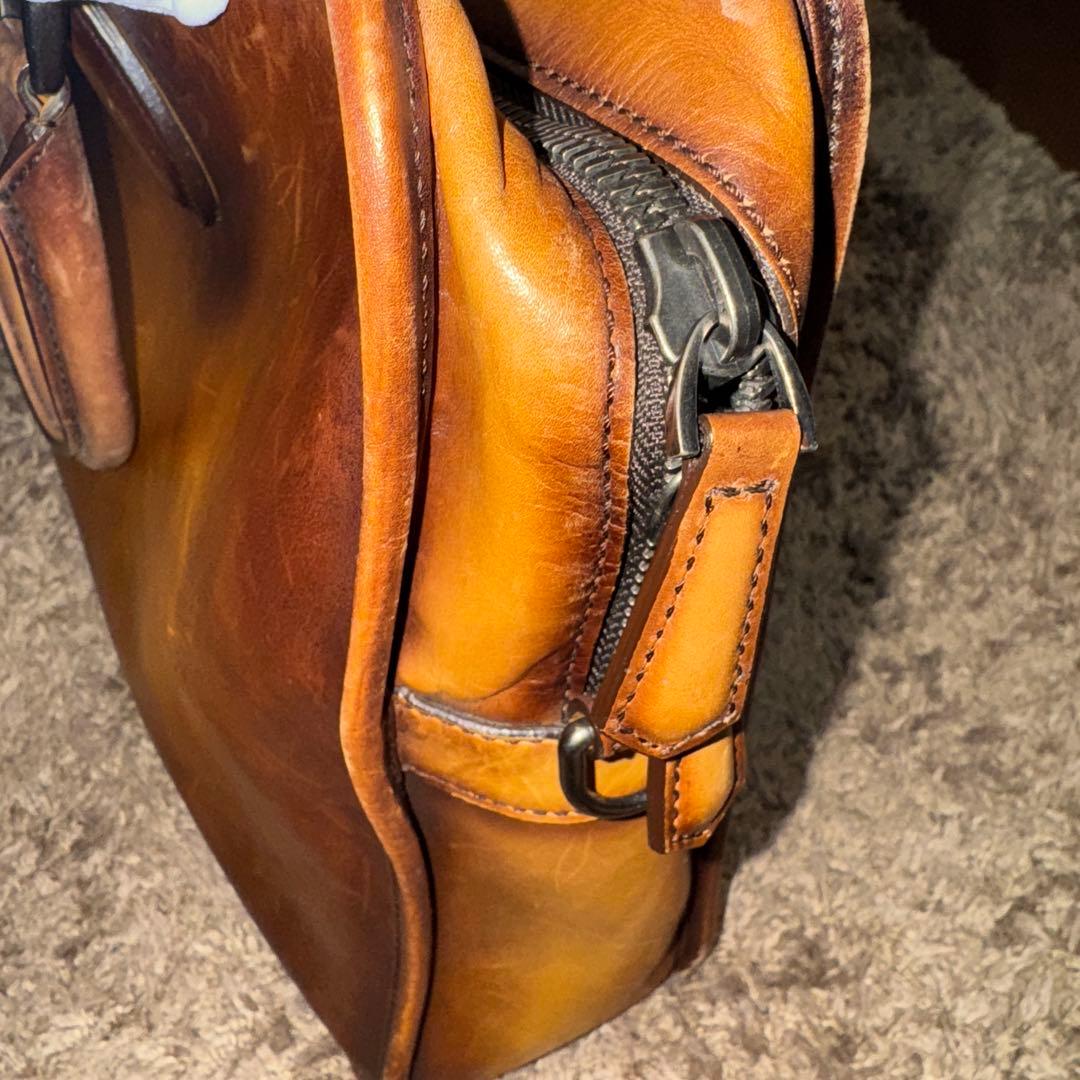 ベルルッティ(berluti)ブラウンレザー ビジネスバッグ