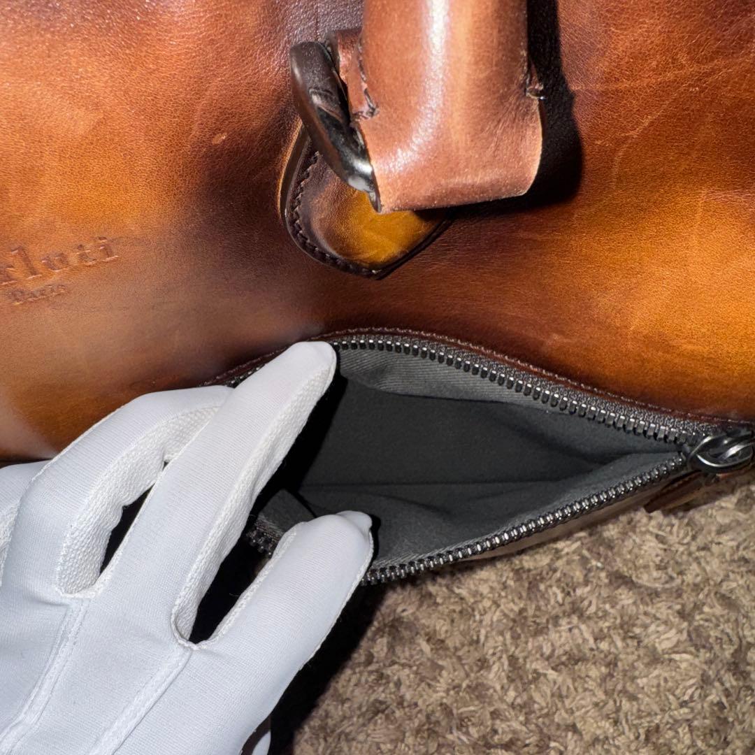 ベルルッティ(berluti)ブラウンレザー ビジネスバッグ