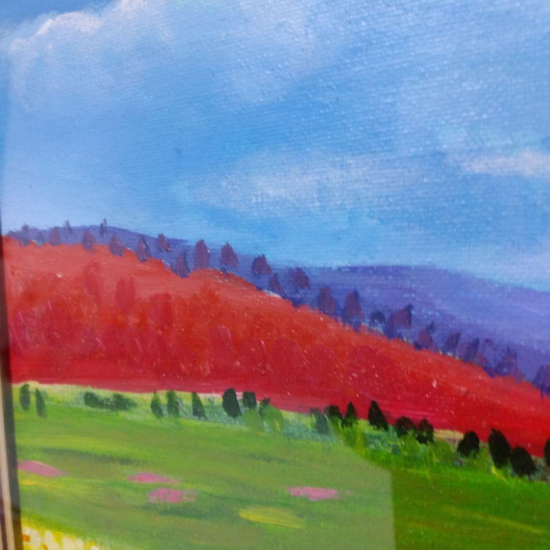 ◆絵画◆　Zhu Long Chun　花畑風景　真作/油彩画/原画/油絵/静物画