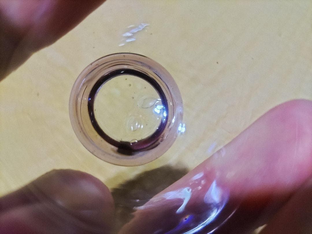 本日価格！！ 江戸硝子 吹きガラス 酒盃 紫 鉛ガラス 無傷 【2884309923】