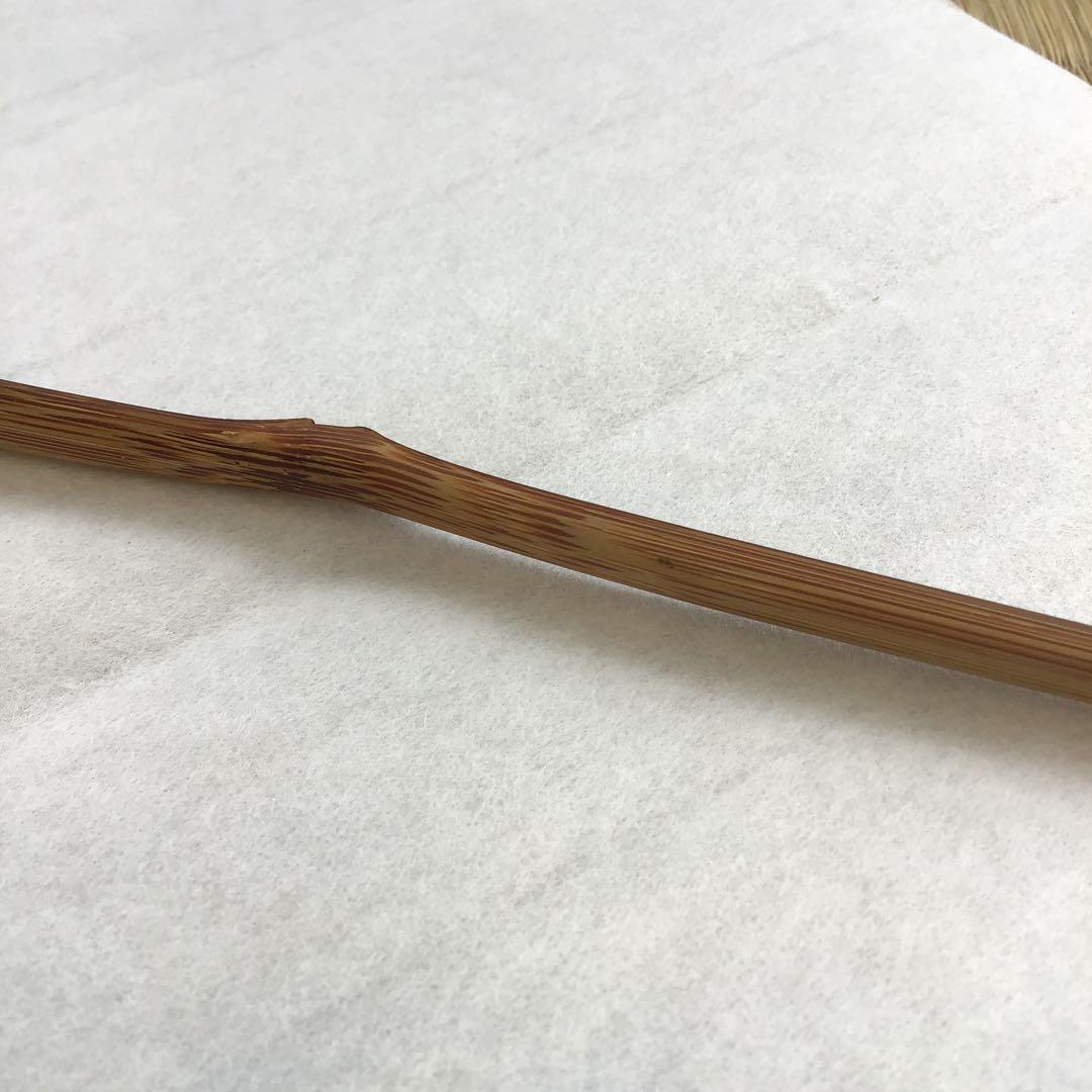 茶道具￼宝暦年代古竹茶杓 銘:花衣 宗春作 妙喜士延