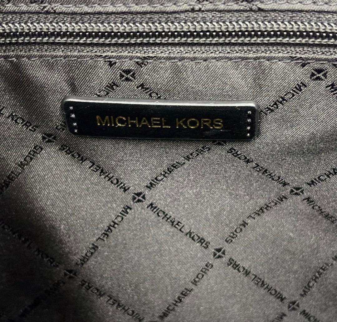MICHAEL KORS トートバッグ ホワイト/ブラック 2WAY