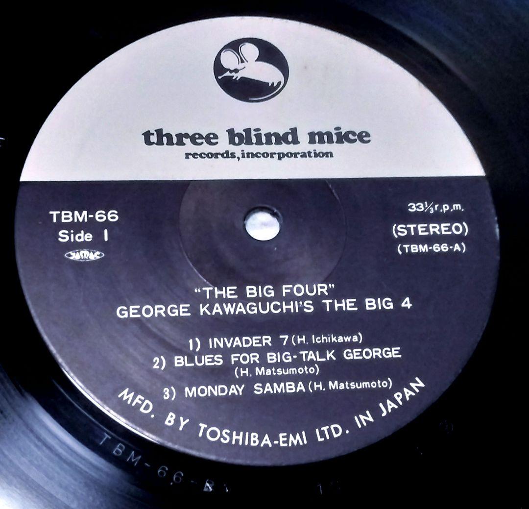 (NM極美盤)tbm ジョージ川口 THE BIG 4 中古年代物帯つき美品