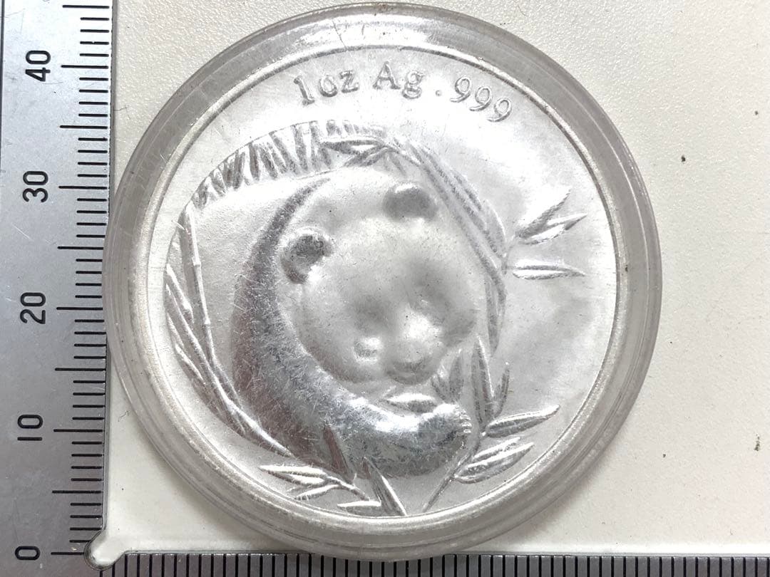 中国　中華人民共和国　パンダ　銀メダル　純銀　silver 21g
