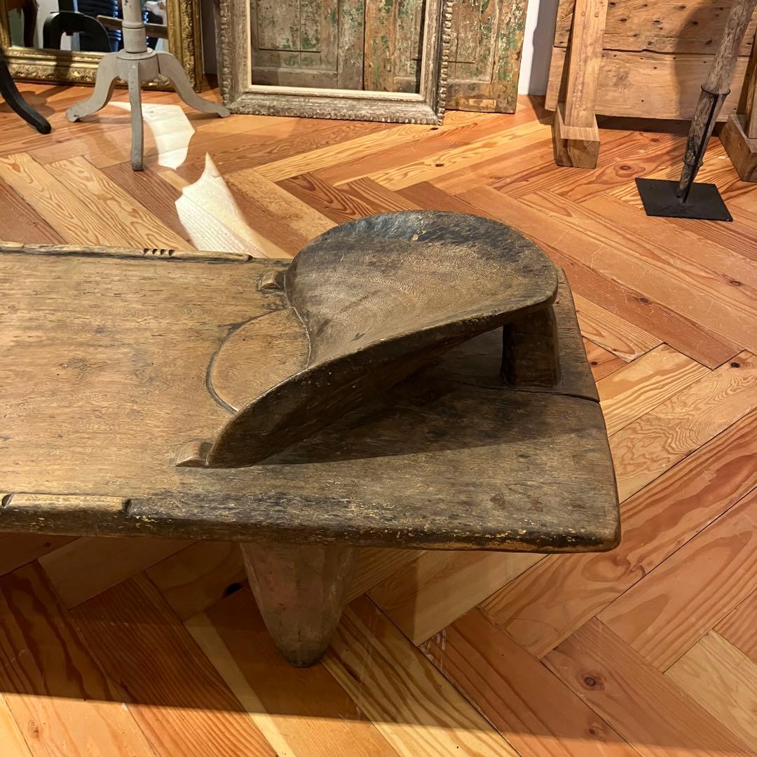 アフリカンローテーブル 幅広 木製 2m